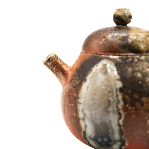 Dehua Woodfired Teapot “Molten Flow” # 95021