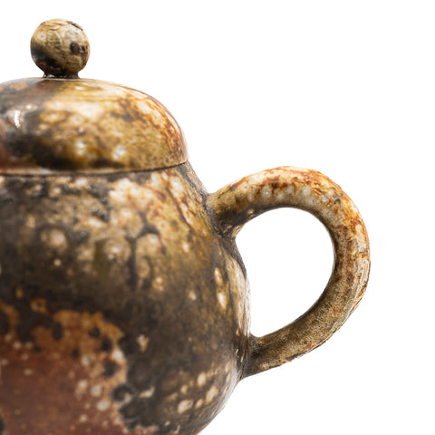 Dehua Woodfired Teapot “Molten Flow” # 95021