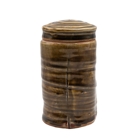 Temmoku Glazuur Keramische Theeblik door Tineke van Gils # 95025