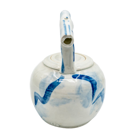 Porcelain Teapot with Bamboo Handle # 95039