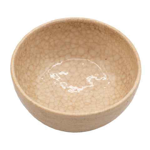 Beige Crackle Glazuur Chawan # 95042