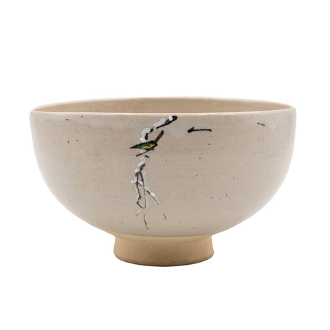 Minimalist Chawan with Calligraphic Mark # 95044