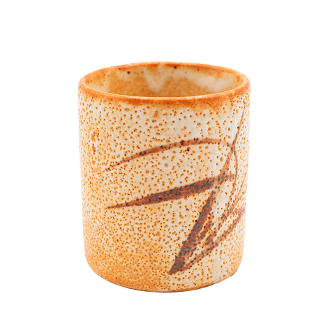 Set of Five Japanese Yunomi with Grass Motif # 95070