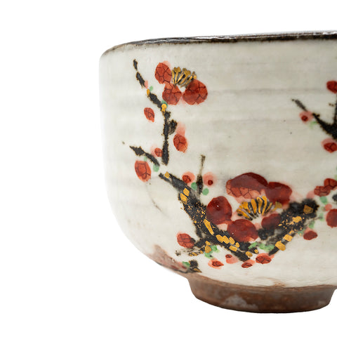 Plum Blossom and Bird Matcha Cup # 95073