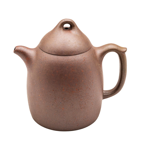 Woodfired Yixing Teapot Upright Form with Loop Lid # 95079