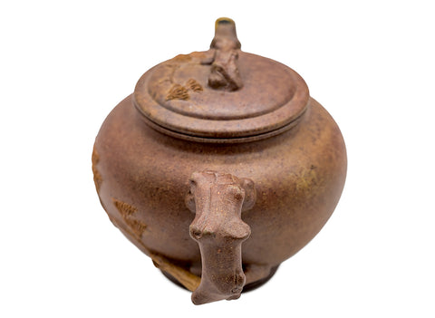 Yixing Teapot Ginkgo Branch with Kintsugi Spout # 95090