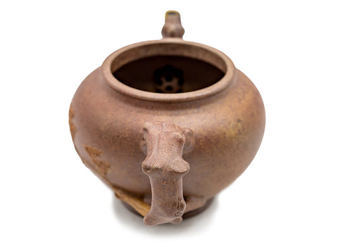 Yixing Teapot Ginkgo Branch with Kintsugi Spout # 95090