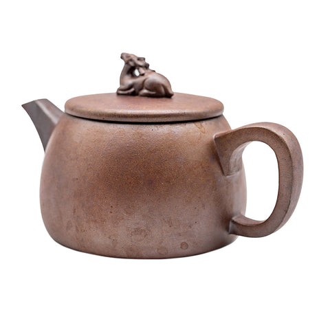Yixing Teapot with Ox Lid # 95093
