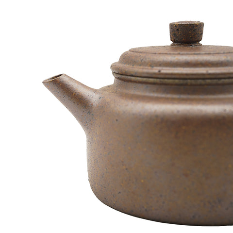 Woodfired Yixing zisha Teapot with Silver Kintsugi Repair # 95097
