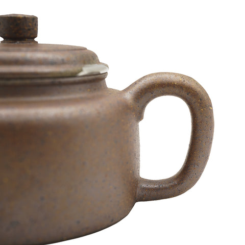 Woodfired Yixing zisha Teapot with Silver Kintsugi Repair # 95097