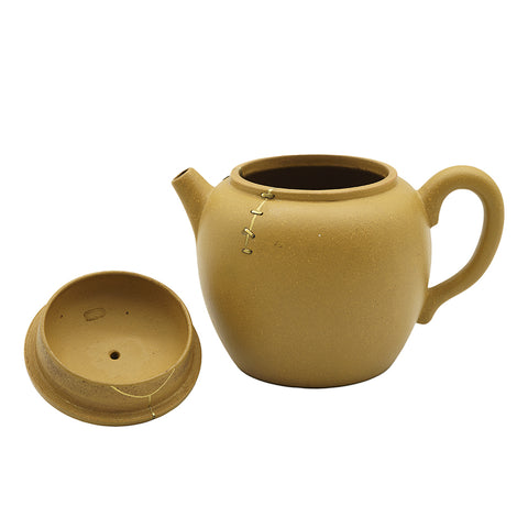 Yixing-Teekanne mit Kintsugi und stabiler Reparatur Nr. 95098