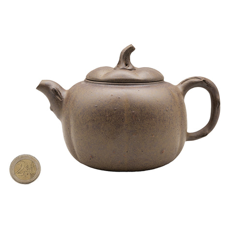 Wood-Fired Yixing Teapot “Pumpkin Form” # 95105