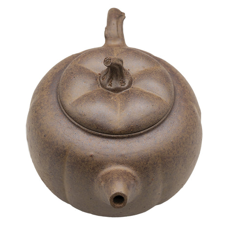 Wood-Fired Yixing Teapot “Pumpkin Form” # 95105