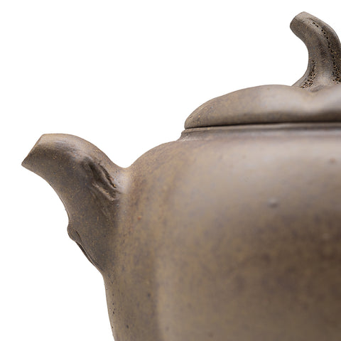 Wood-Fired Yixing Teapot “Pumpkin Form” # 95105