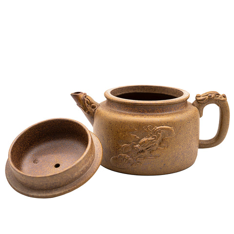Dragon Pattern yixing clay woodfired teapot # 95605