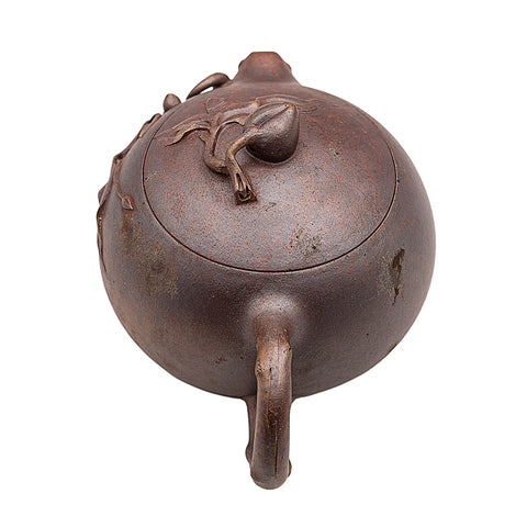Immortal Peach Phoenix Singing yixing clay woodfired teapot # 95607