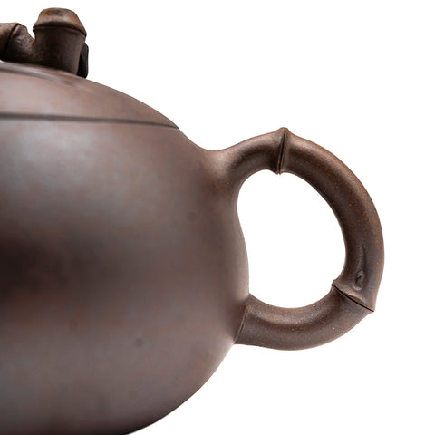 Bamboo Leaf Phoenix yixing clay woodfired teapot # 95608