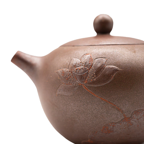 Lotus Little Xi Shi yixing clay woodfired teapot # 95620