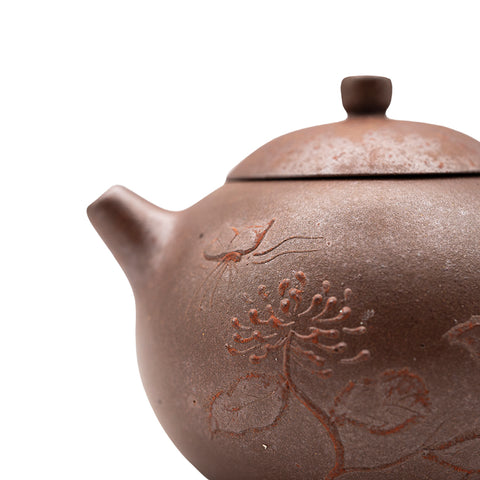 Peony Little Xi Shi yixing clay woodfired teapot # 95621