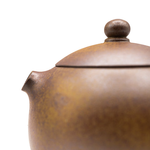 Short-mouth kiln-transformed Xishi yixing clay woodfired teapot # 94773