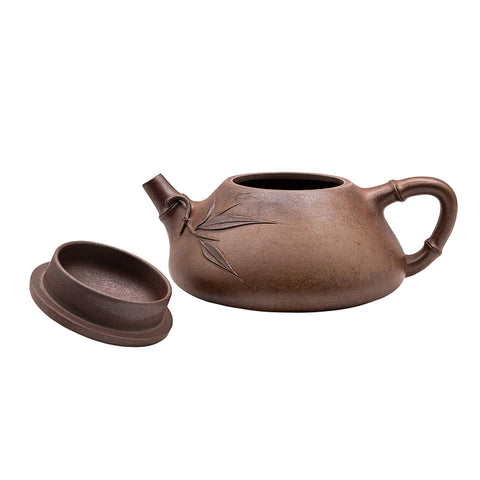 Bamboo Leaf Stone Ladle yixing clay woodfired teapot # 94781