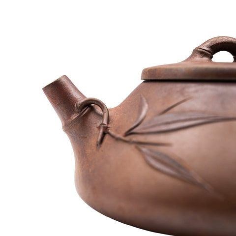 Bamboo Leaf Stone Ladle yixing clay woodfired teapot # 94781