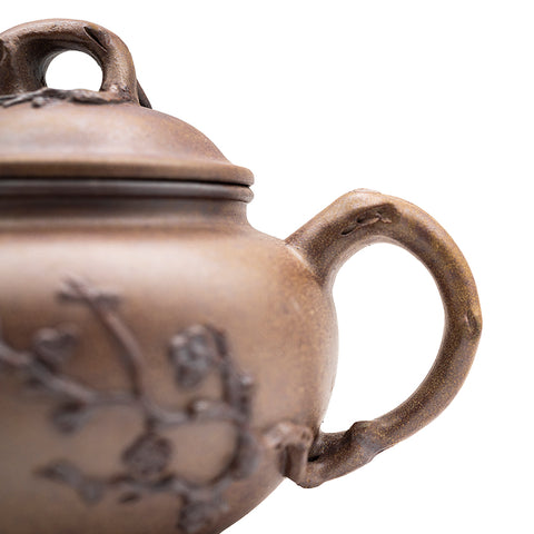 Plum Blossom Antique yixing clay woodfired teapot # 94783