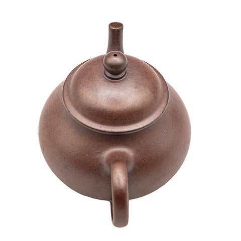 Horizontal kettle yixing clay woodfired teapot # 94786