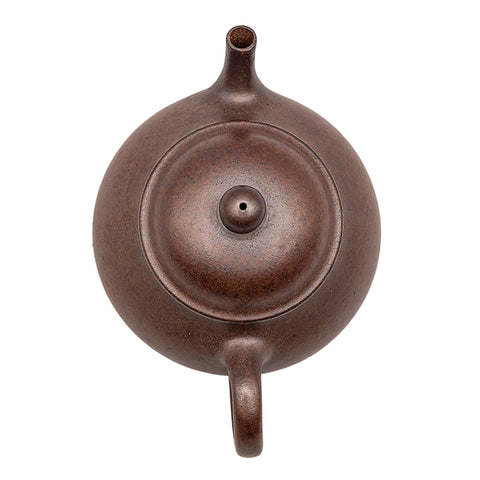 Horizontal kettle yixing clay woodfired teapot # 94786