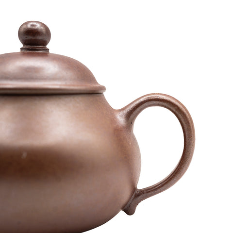 Horizontal kettle yixing clay woodfired teapot # 94787