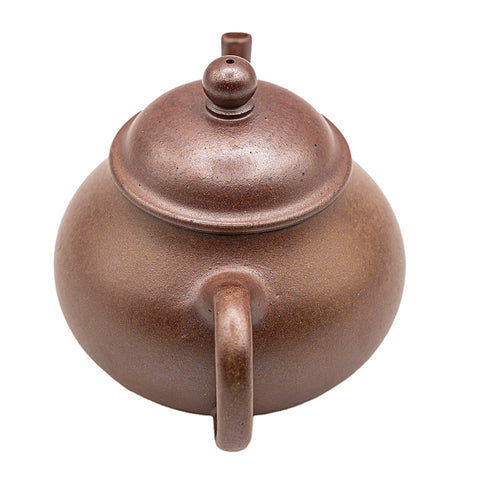 Horizontal kettle yixing clay woodfired teapot # 94787