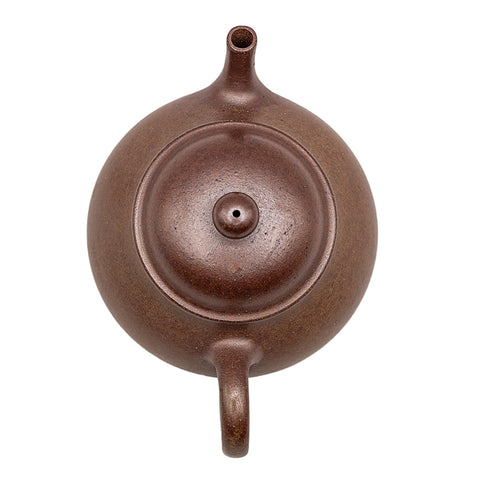 Horizontal kettle yixing clay woodfired teapot # 94787
