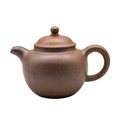 Yixing-Holzgefeuerter Ton-Teekanne – Gebogener Ausguss Horizontale Kanne – Tea Culture Club