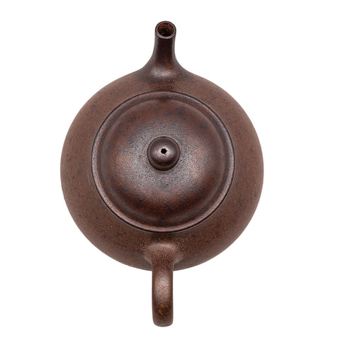 Horizontal kettle yixing clay woodfired teapot # 94790