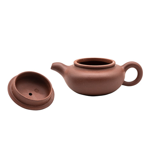 Zisha horizontal yixing clay woodfired teapot # 94792