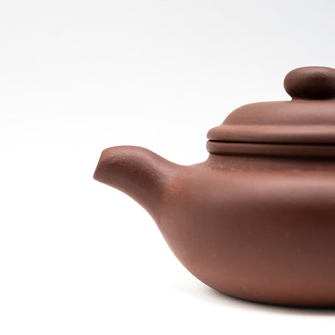 Zisha horizontal yixing clay woodfired teapot # 94792