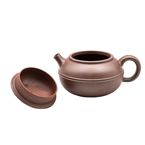 Linear Horizontal yixing clay woodfired teapot # 94796