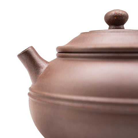 Linear Horizontal yixing clay woodfired teapot # 94796