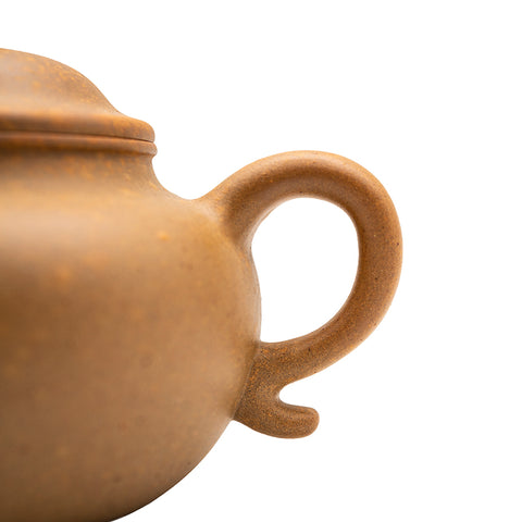 Yellow clay horizontal yixing clay woodfired teapot # 94803