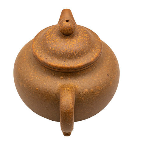Yellow clay horizontal yixing clay woodfired teapot # 94803