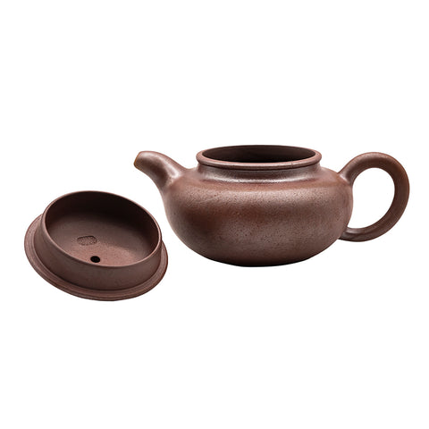 Zisha horizontal yixing clay woodfired teapot # 94804