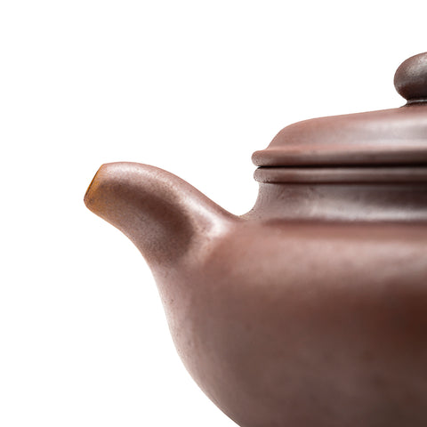 Zisha horizontal yixing clay woodfired teapot # 94804