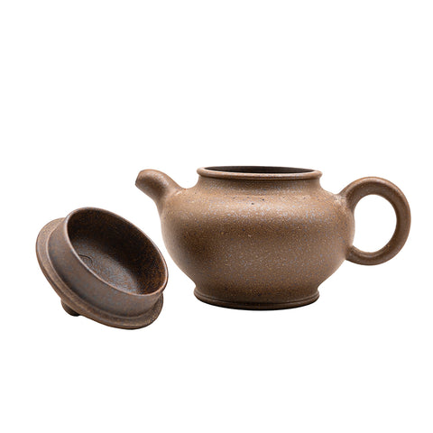Frosted horizontal kettle yixing clay woodfired teapot # 94806