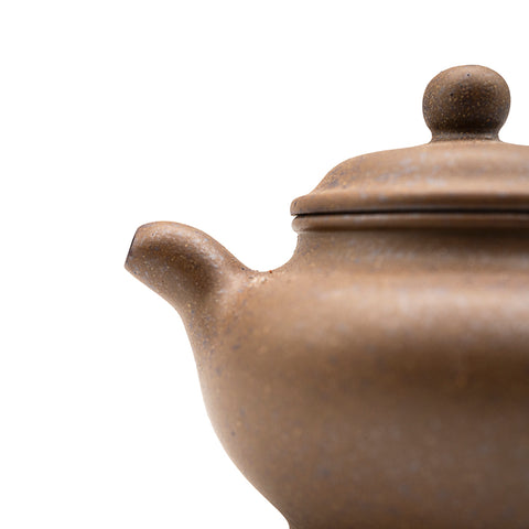 Frosted horizontal kettle yixing clay woodfired teapot # 94806