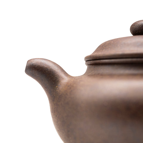 Frosted Gradient Horizontal Kettle yixing clay woodfired teapot # 94807