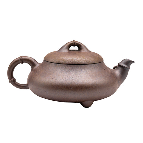 Bambusblatt-Stein-Kelle Yixing-Ton Holzgefeuerter Teekessel # 94809