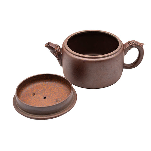 Dragon Pattern Han Tile yixing clay woodfired teapot # 94813