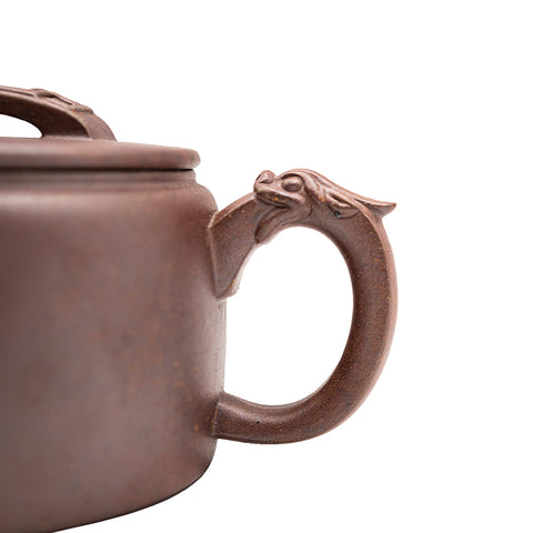Dragon Pattern Han Tile yixing clay woodfired teapot # 94813