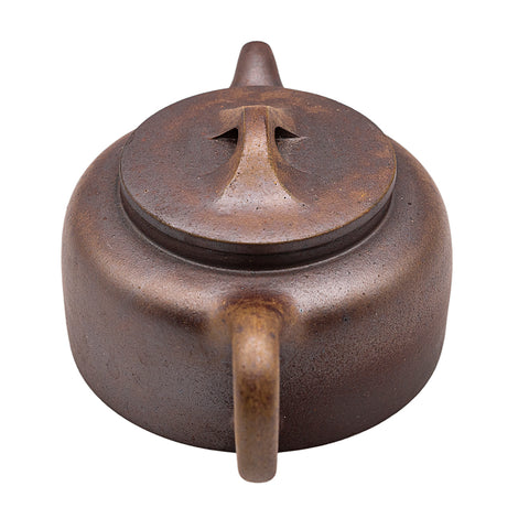 Pillar base yixing clay woodfired teapot # 94816