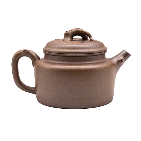 Bamboo, Plum, and Han Tile yixing clay woodfired teapot # 94818